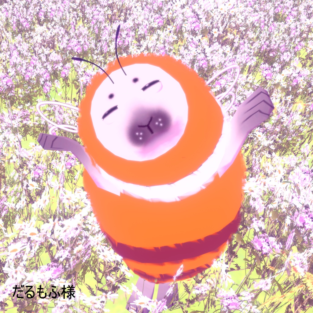 【無料】あざらし用蜂っぽい着ぐるみ