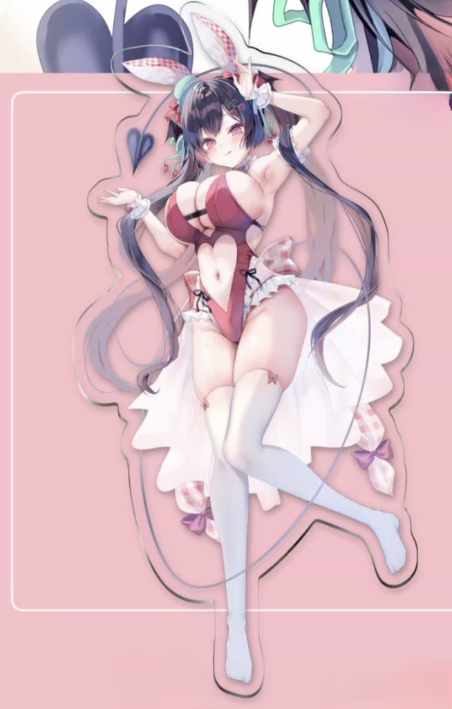 チェリーギンガムチェックバニーりあすちゃんアクリルスタンド