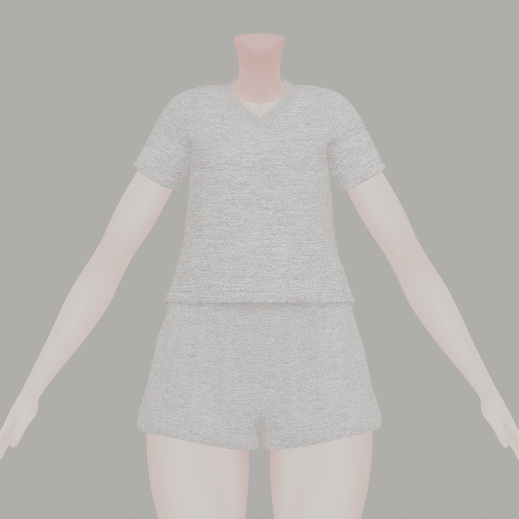 【無料】VネックTシャツ+ショートパンツ【マヌカ対応】