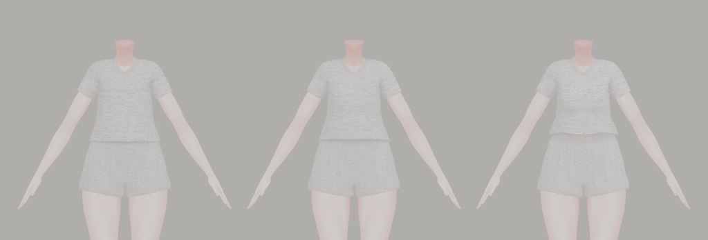 【無料】VネックTシャツ+ショートパンツ【マヌカ対応】