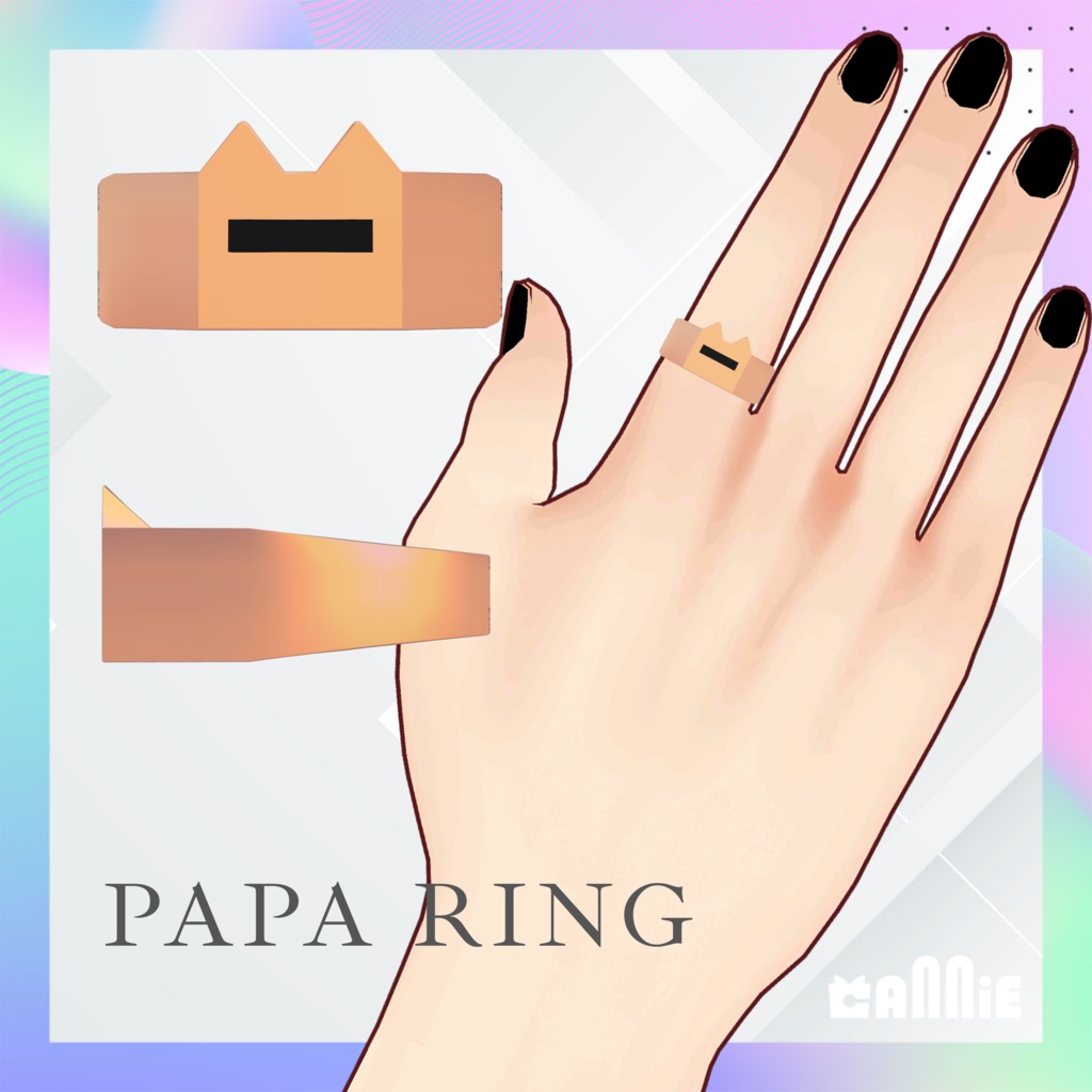 【無料】ViANKiEリング & Papaリング【VRChat】