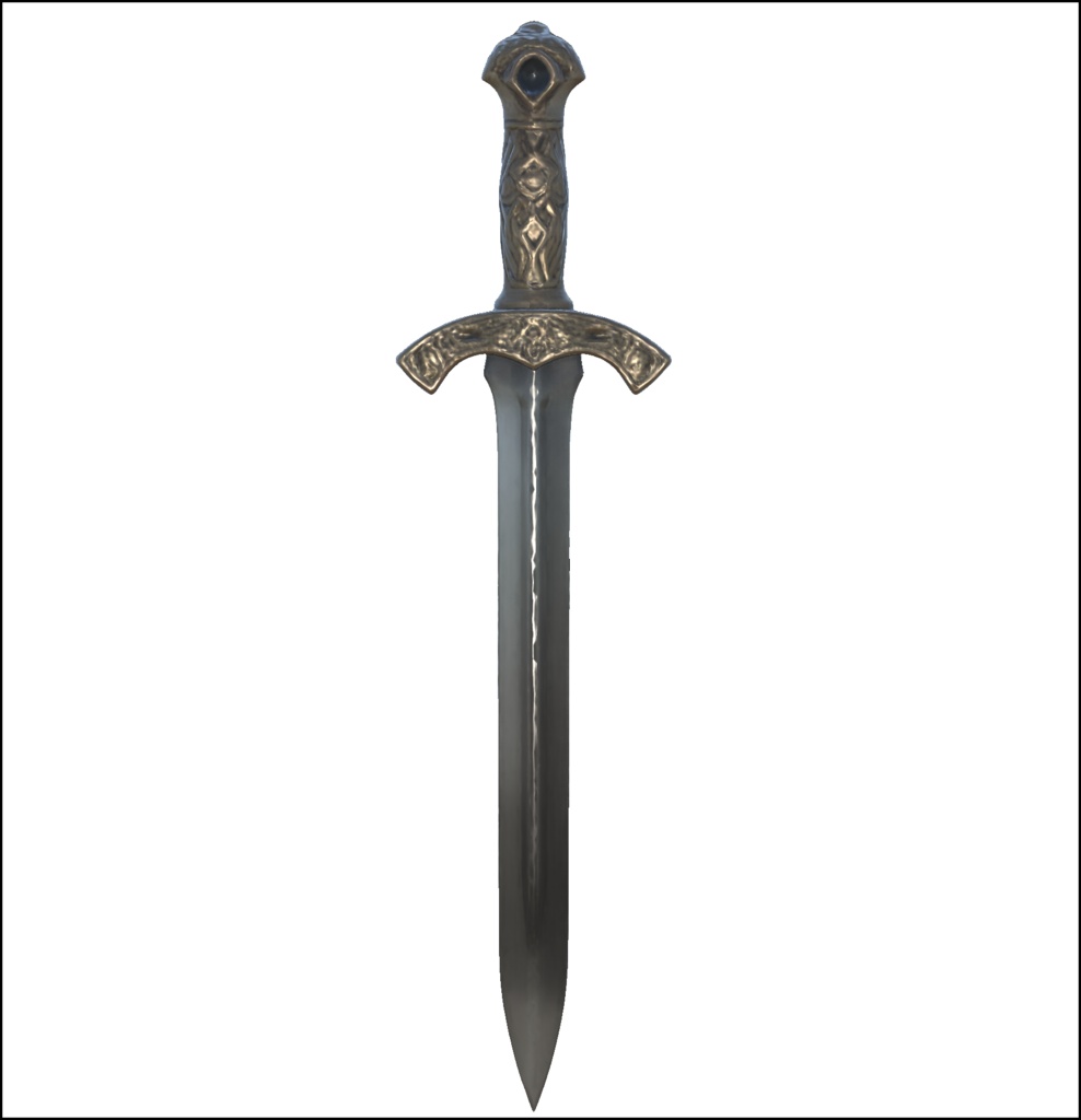 【VRChat想定】ファンタジーショートソード / Fantasy Short Sword