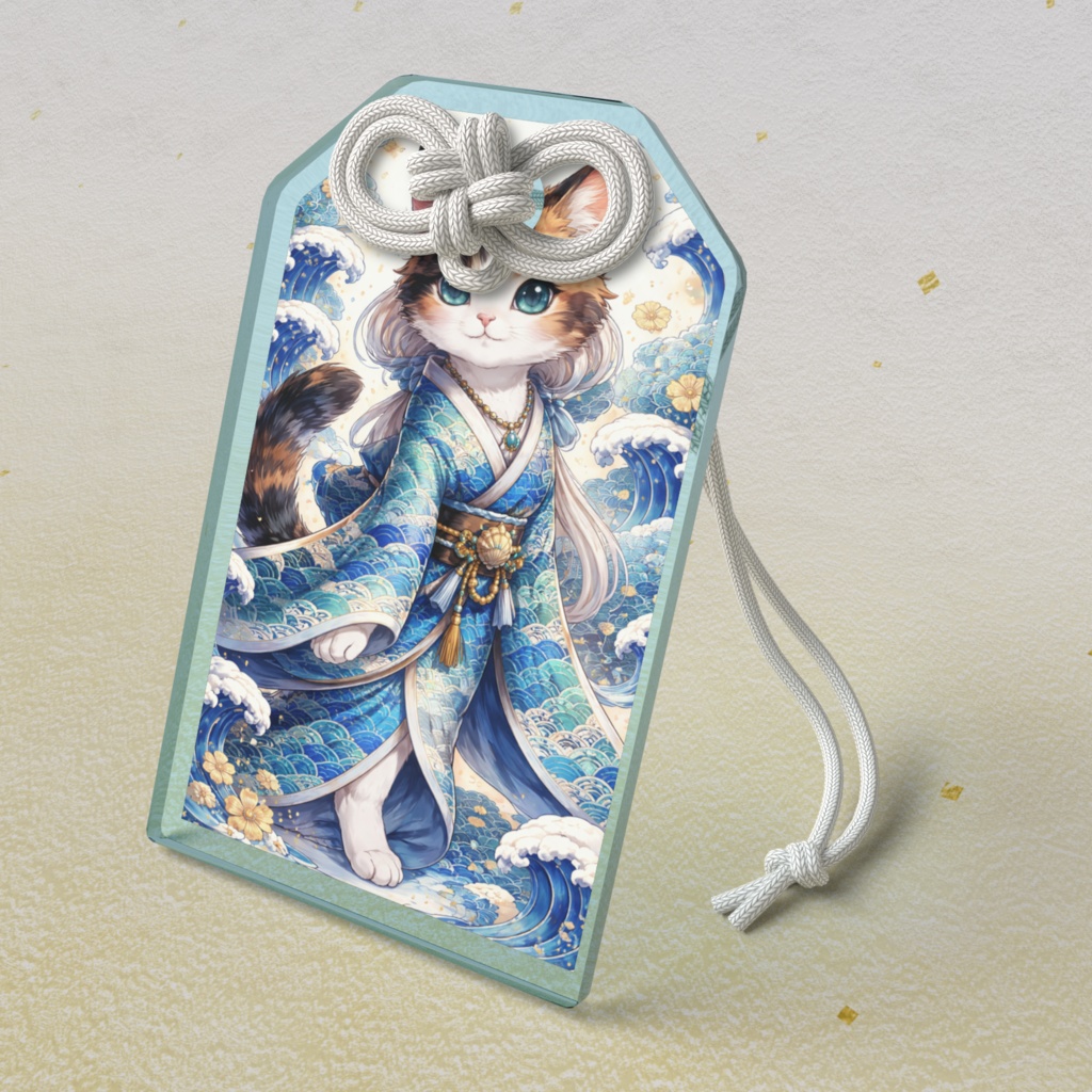 青海波にゃん アクリルお守り
