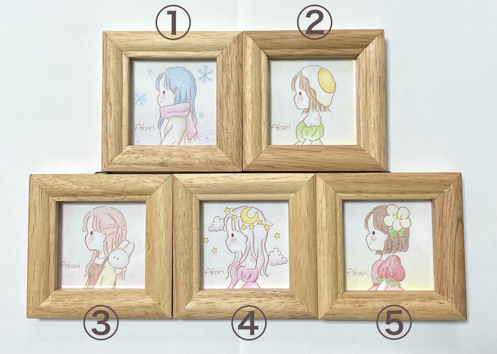 Akari 横顔ミニ原画