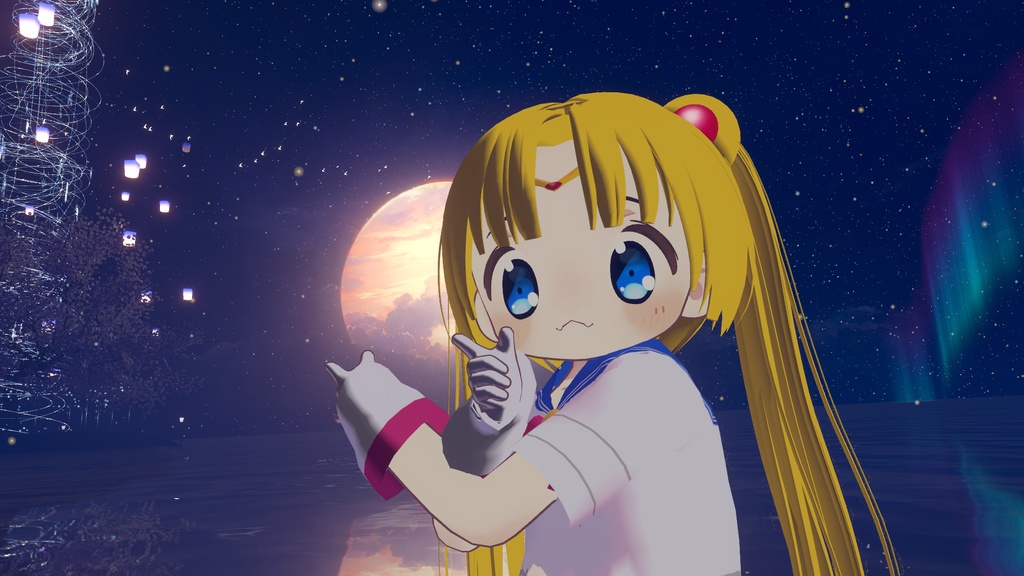 月に変わってお仕置きする少女