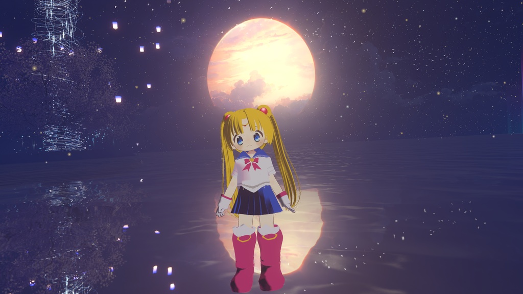 月に変わってお仕置きする少女