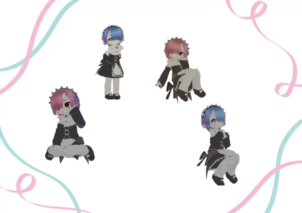 まめふれんず、えも研対応 鬼っ子メイド