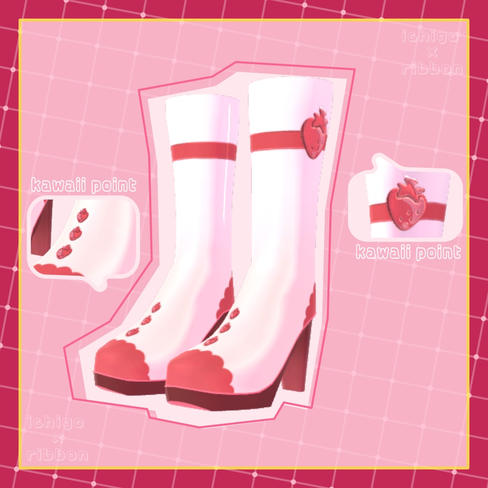 【NC's Cloth01専用】ichigo×ribbon【テクスチャ・マテリアル】