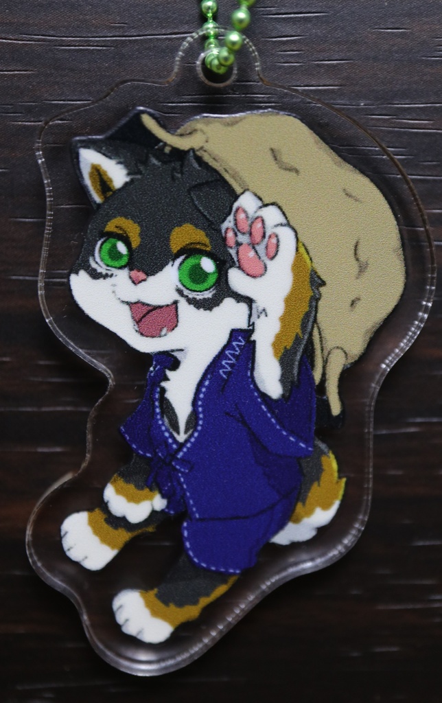 黒柴のつばさくん　両面アクリルキーホルダー