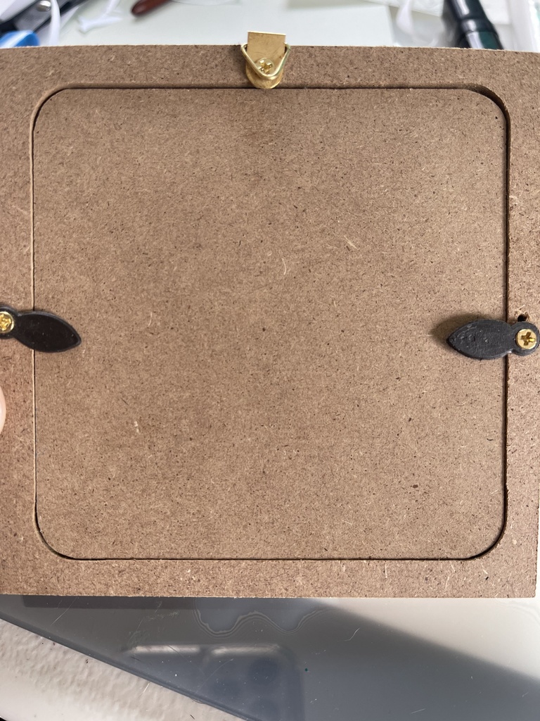 『ブラッシング』狐の女の子 イラスト フォトフレーム入り