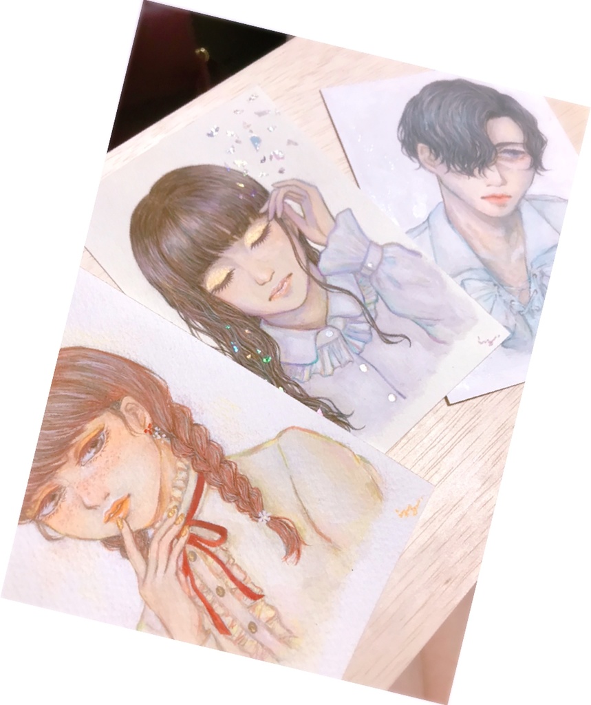 少年少女のドローイング