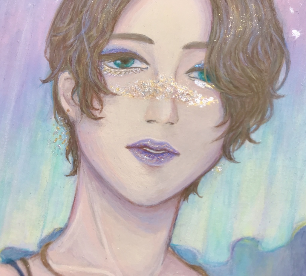 「夜空の下のパーティーメイク」原画