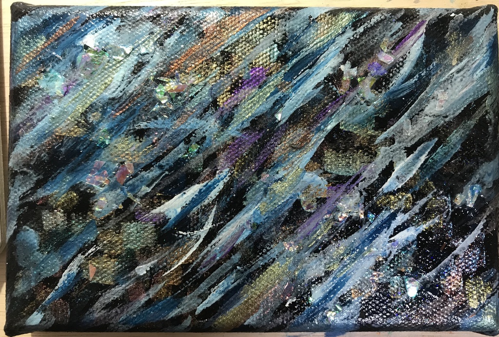 「夜風とハヤブサ」原画