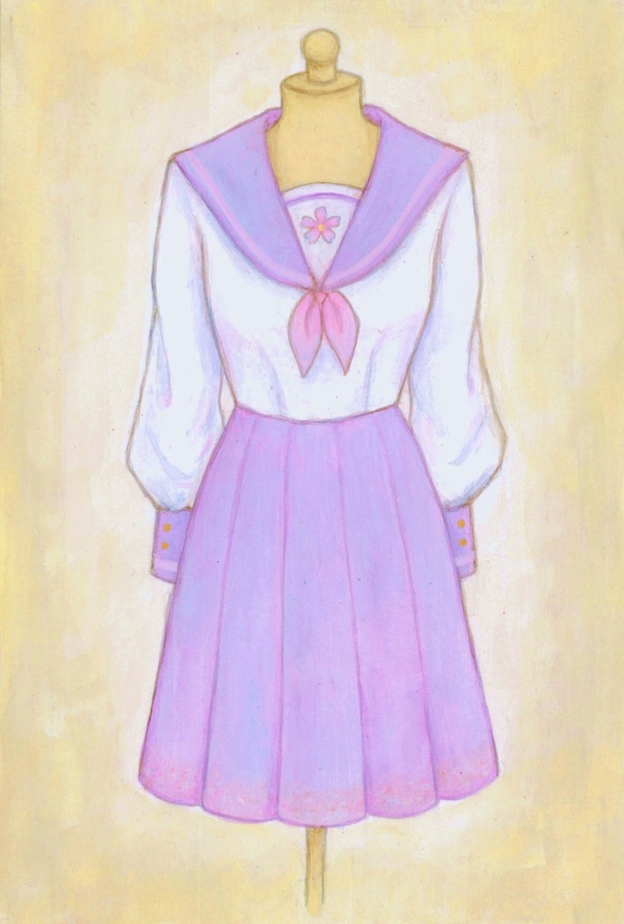 「初恋色のセーラー服」原画