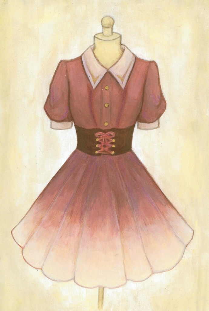 「再会を結ぶワンピース」原画
