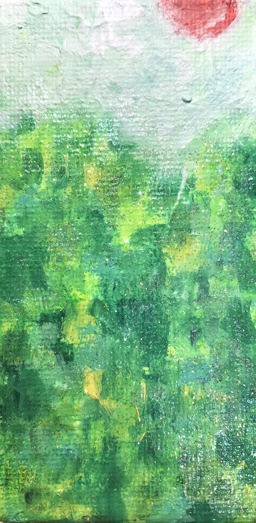 ミニキャンバスの抽象画