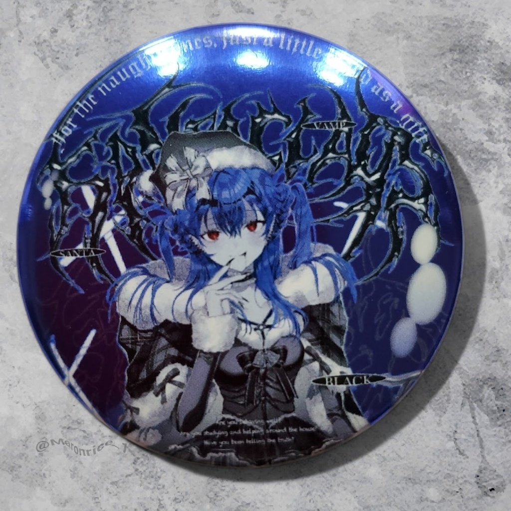 缶バッジ「BLACK SANTA」