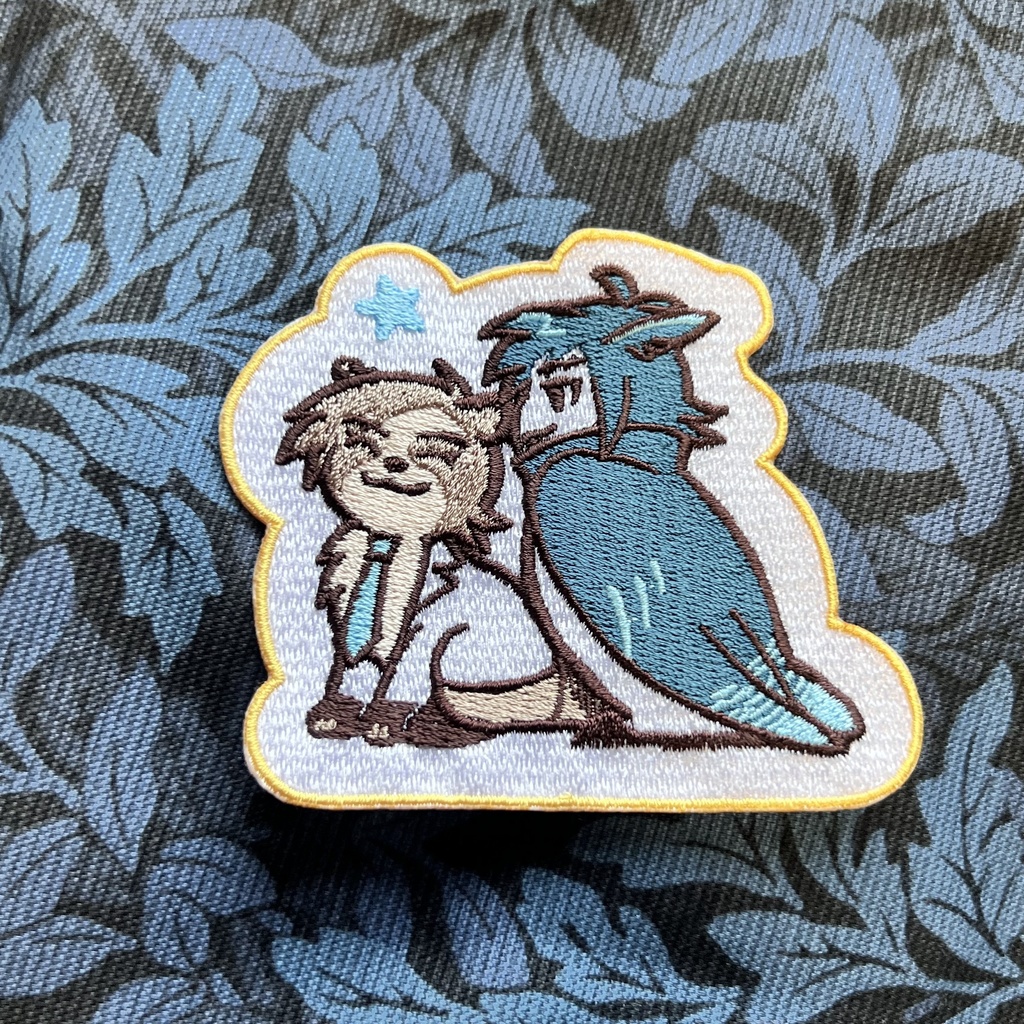どうぶつパロ富K刺繍ステッカーワッペン