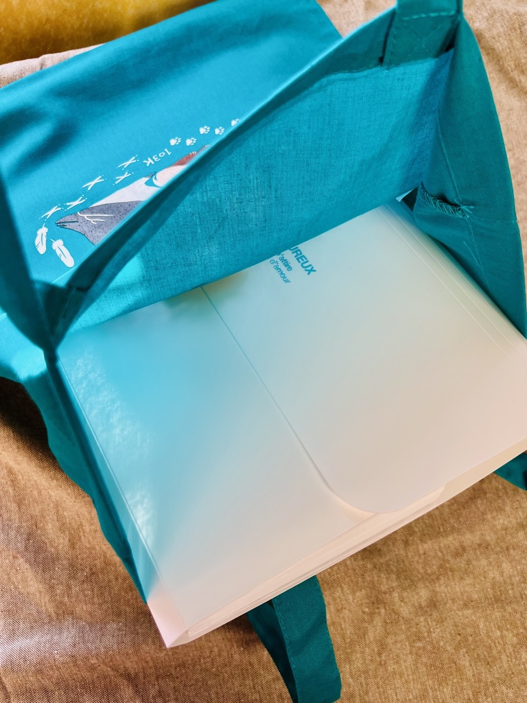 どうぶつ富Kプリント薄手トートバッグ