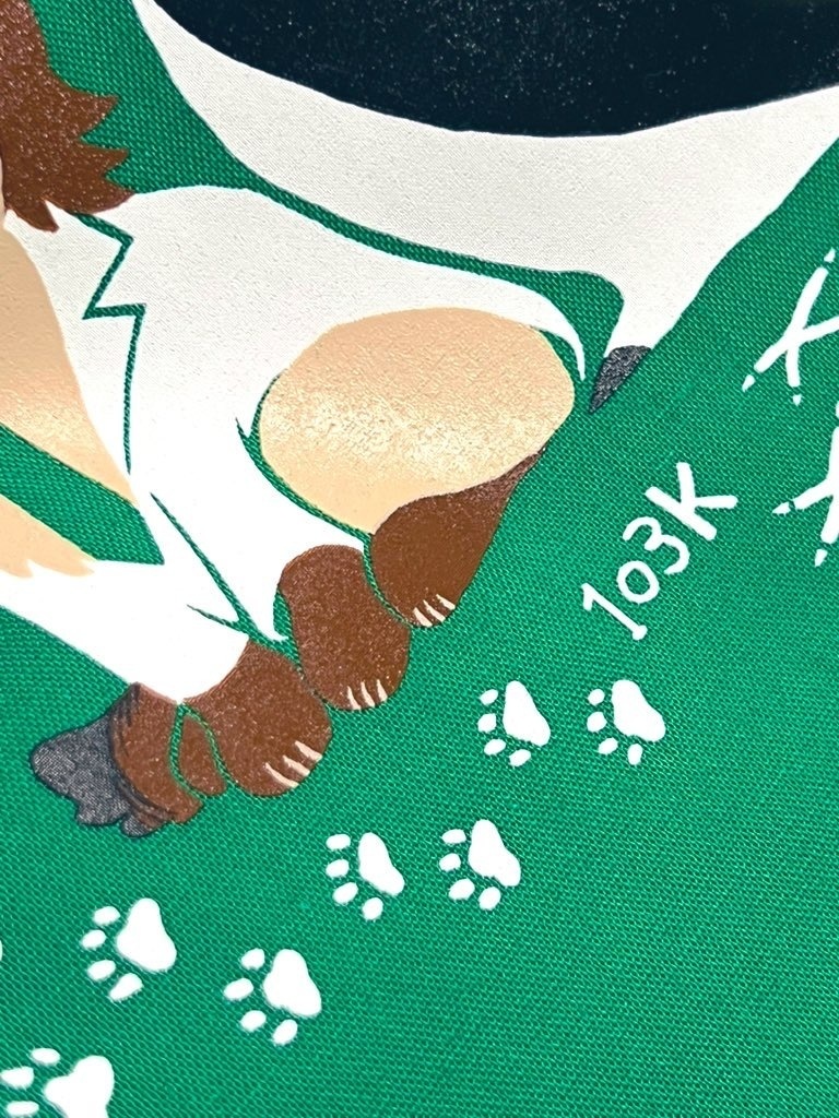 どうぶつ富Kプリント薄手トートバッグ