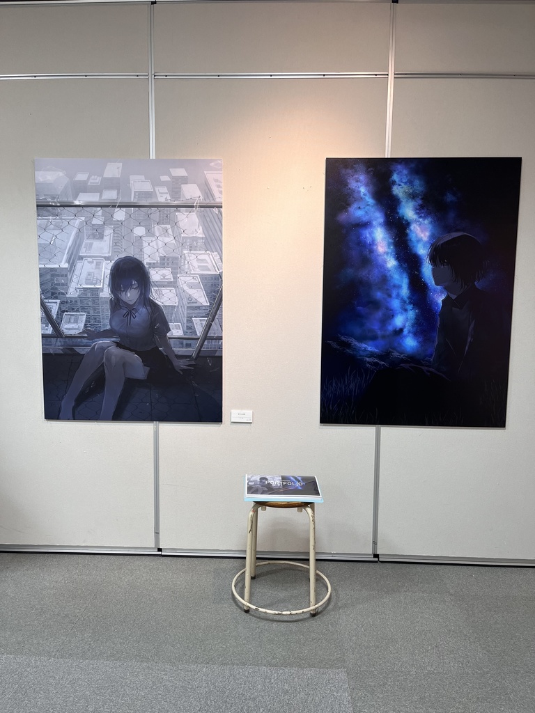 オリジナルキャラクター イラストパネル 2点セット