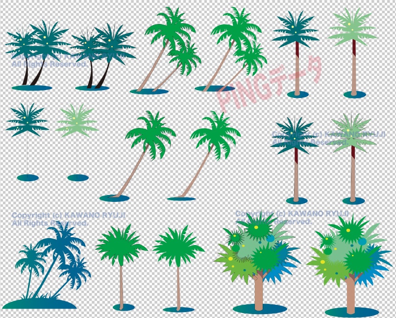 パームツリーイラスト集