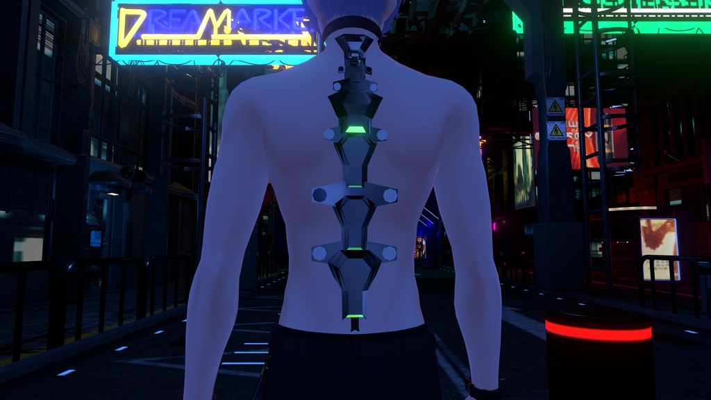 【無料!】Cyber punkな2077年にはありそうな背骨のモジュール