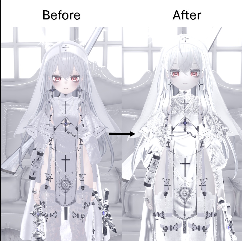 なんでも白リム&黒リム ゴシック化プリセット