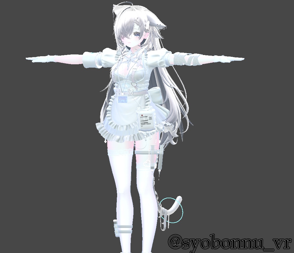 なんでもピンクリム&パステルブルーリム 天使化プリセット(material&肌ノーマルマップ、matcap付)