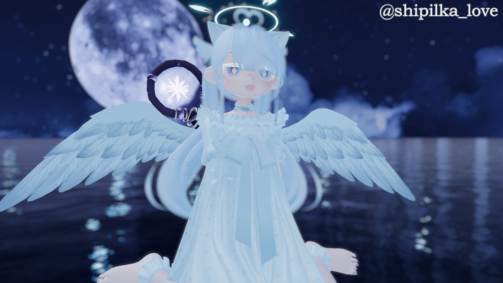 なんでもピンクリム&パステルブルーリム 天使化プリセット(material&肌ノーマルマップ、matcap付)