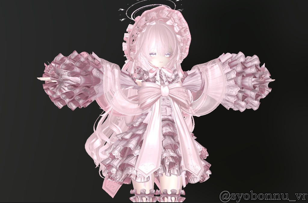 なんでもピンクリム&パステルブルーリム 天使化プリセット(material&肌ノーマルマップ、matcap付)