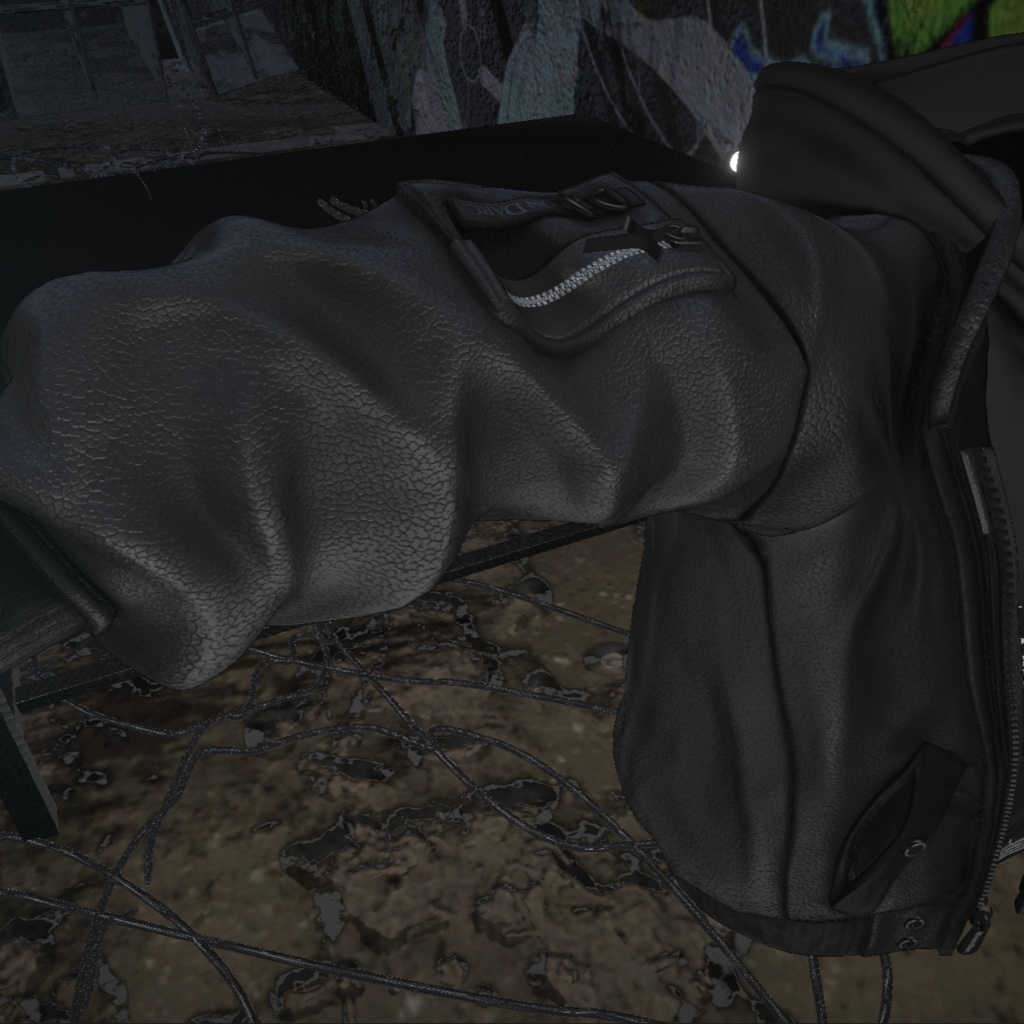 レザーノーマルマップ03(+Matcap白&黒)