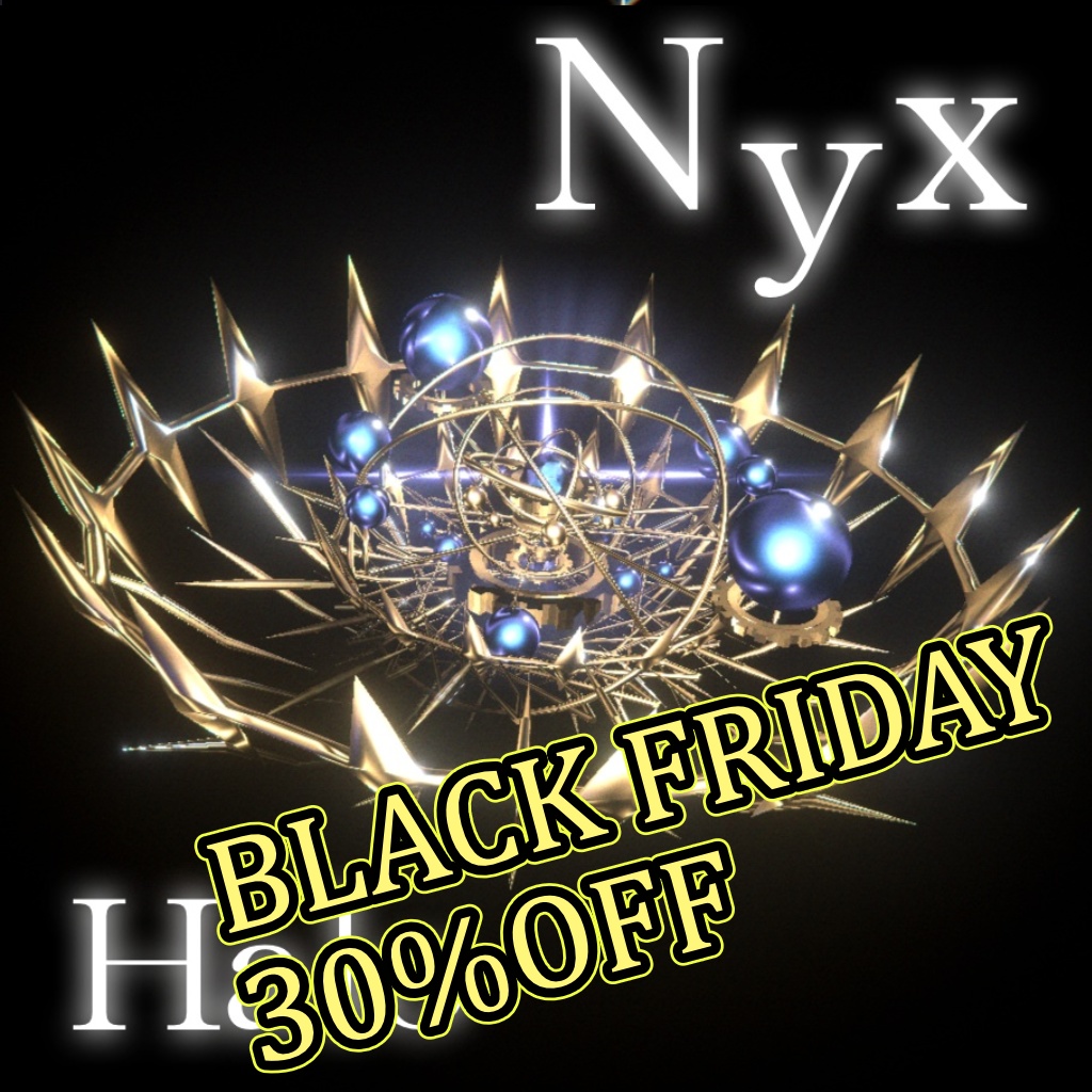 【MA対応アニメーション付き】Nyx - Halo【全アバター共通】