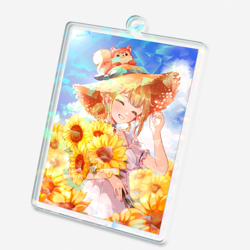 半年記念 キラキラ アクリルキーホルダー