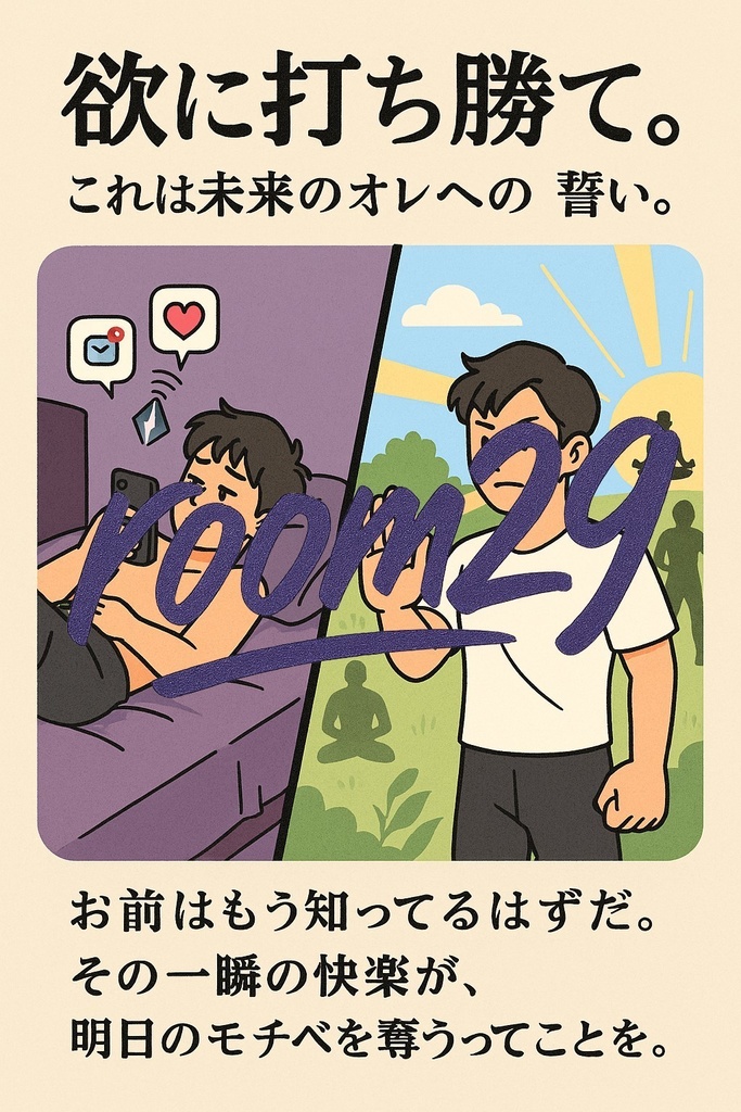 「欲に打ち勝て。」- 自分を取り戻す一枚