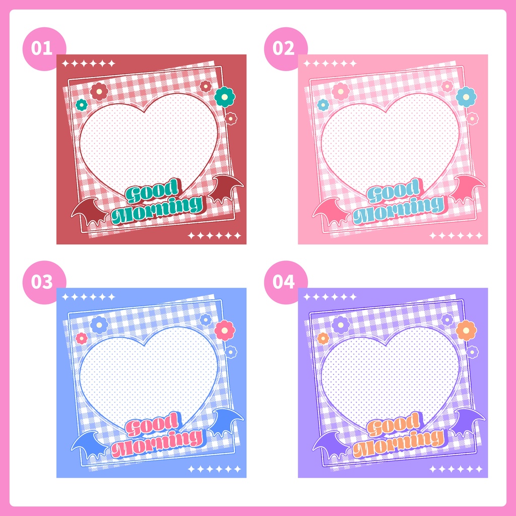 【フリー素材】重ねるだけ!おはようVtuber素材【おはV】