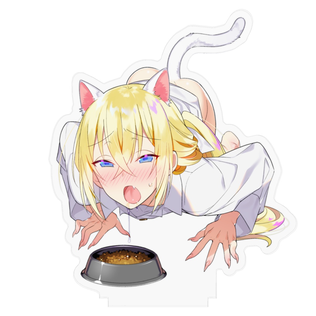 猫耳金髪美少年ママ♂のアクリルフィギュア