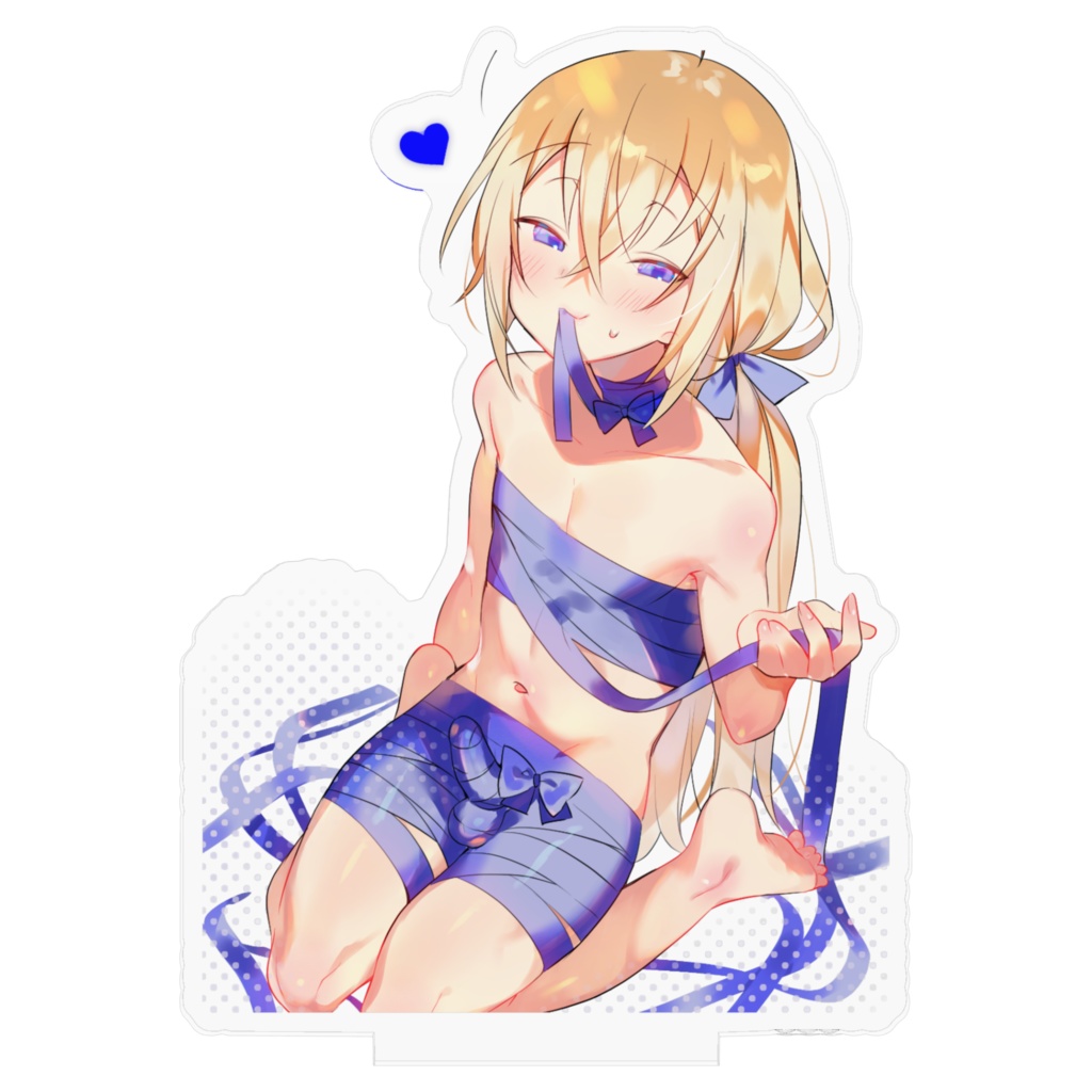 裸リボン男の娘ママ♂のアクリルスタンド