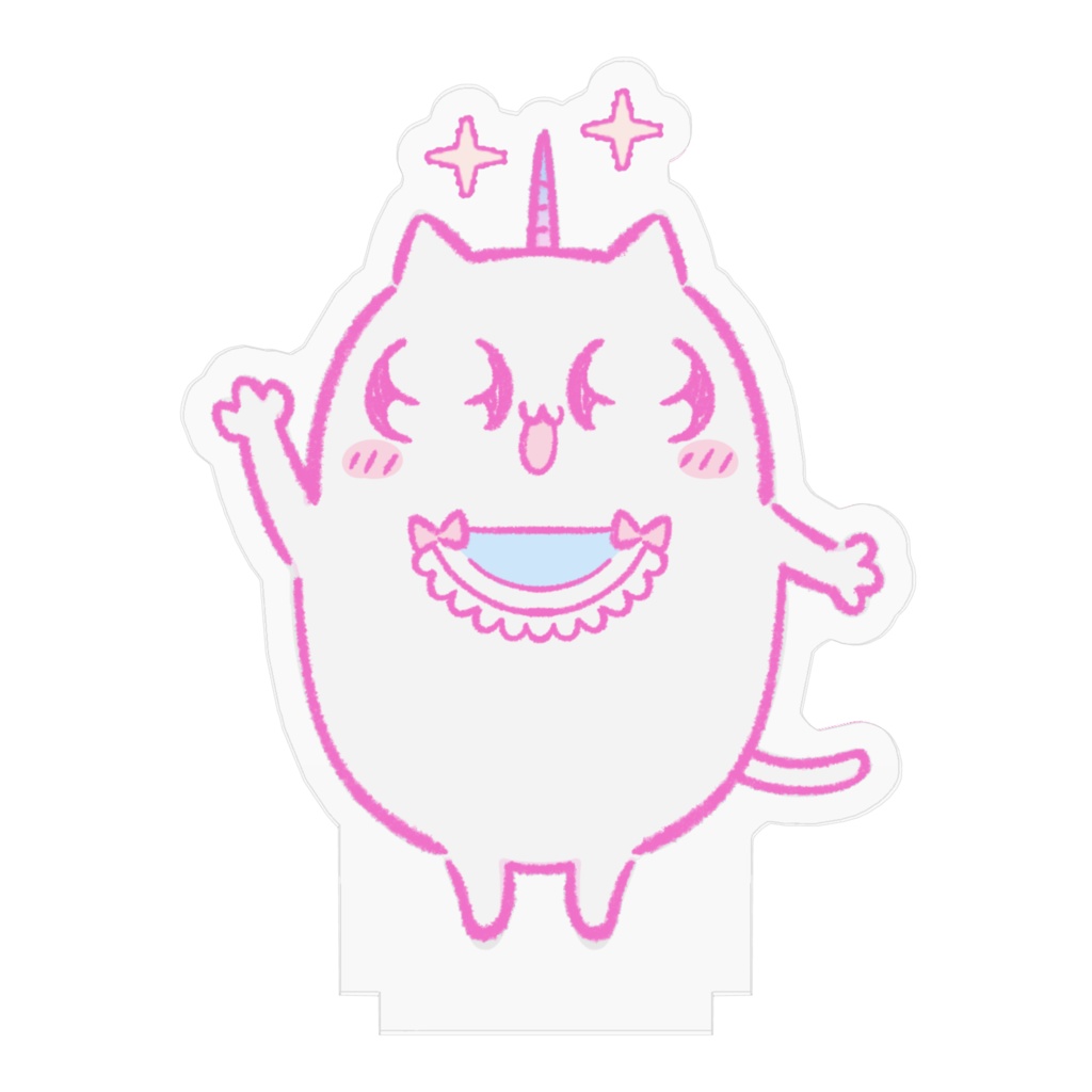 ユニコーン猫シロちゃんのアクリルスタンド