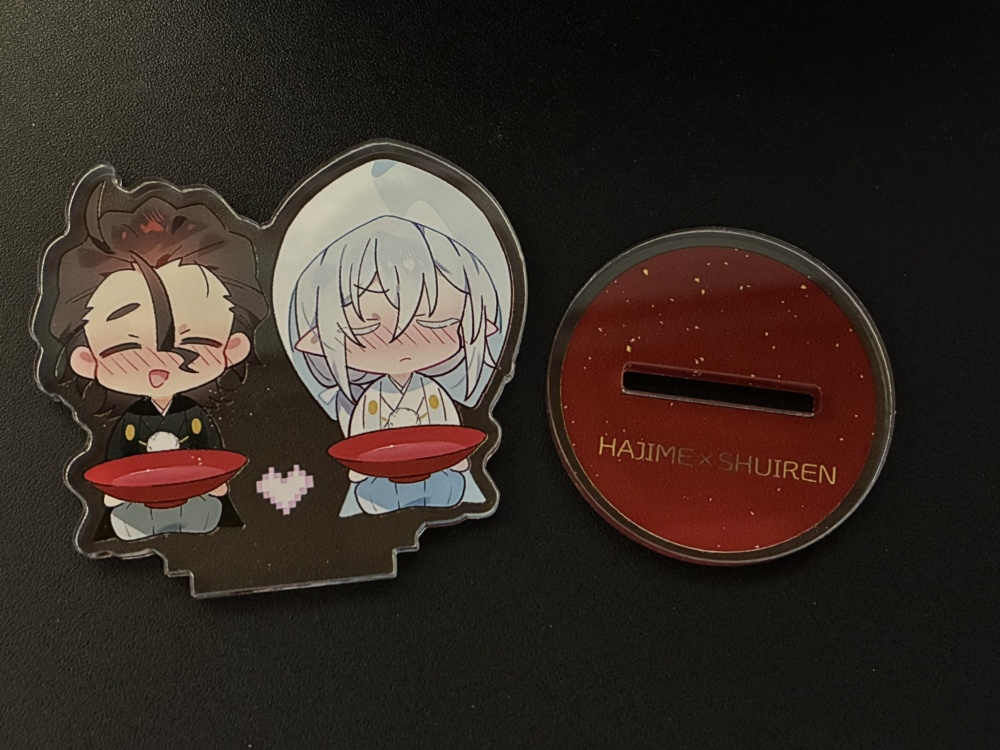 ハジメくん×スイレンさん結婚式アクリルスタンド