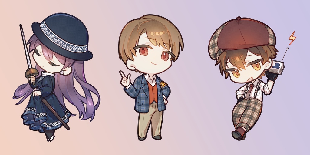 アクリルキーホルダー(四月馬鹿達の宴)