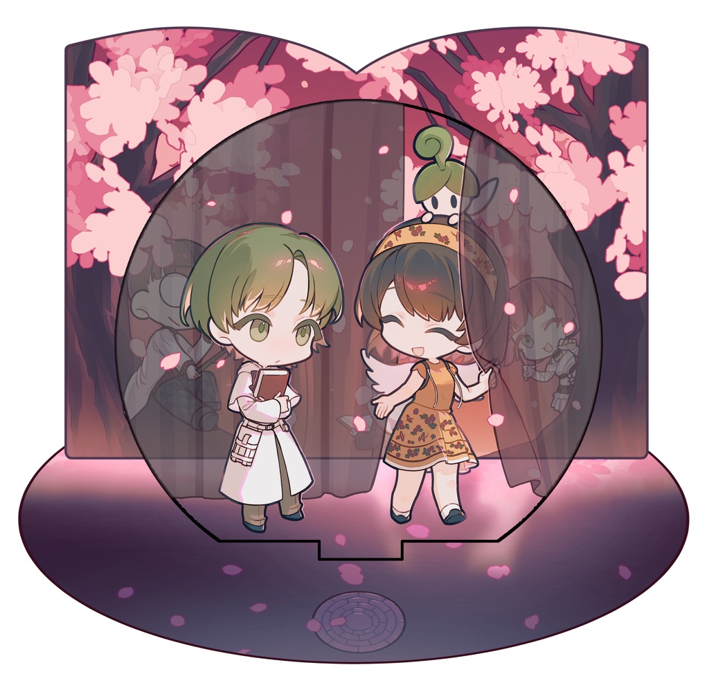 アクリルジオラマ(あなた+天使子)