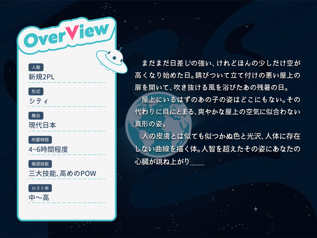 【CoCシナリオ】Oh My UNIVERSE!【SPLL:E193997】