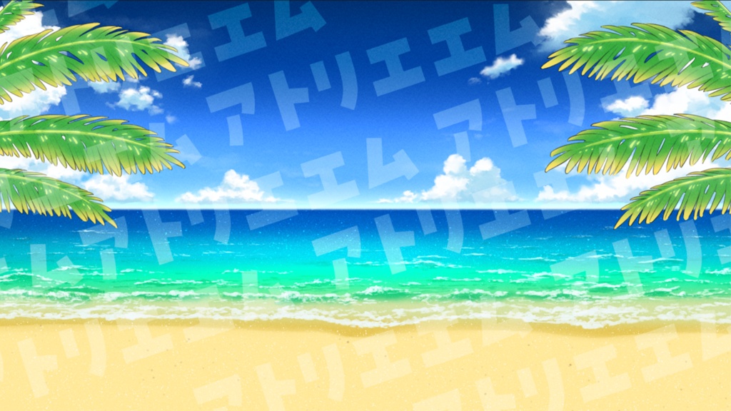 *無料あり【配信素材】●海の背景●高品質オリジナル背景セット