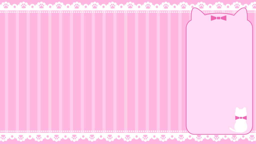 【無料素材】猫モチーフ配信画面【10色セット】