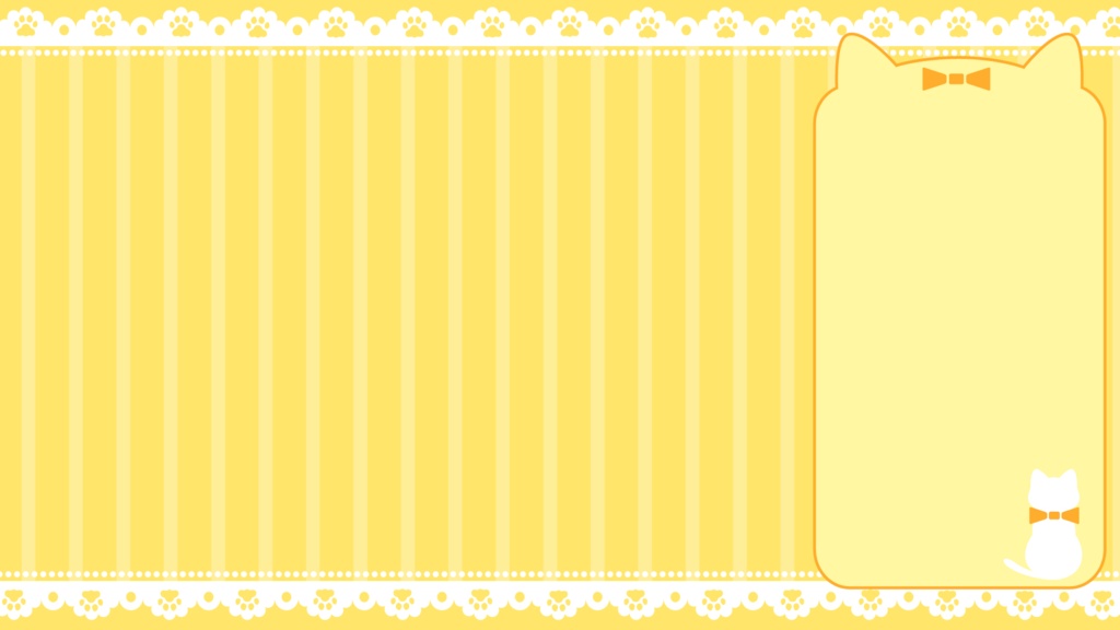 【無料素材】猫モチーフ配信画面【10色セット】