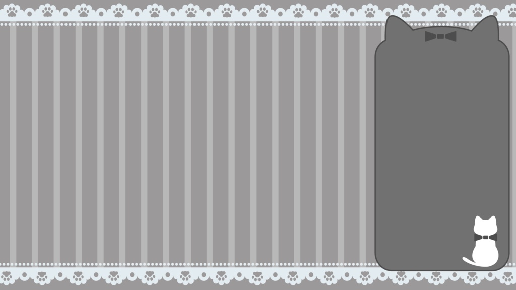 【無料素材】猫モチーフ配信画面【10色セット】