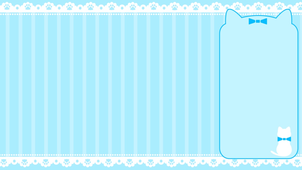 【無料素材】猫モチーフ配信画面【10色セット】