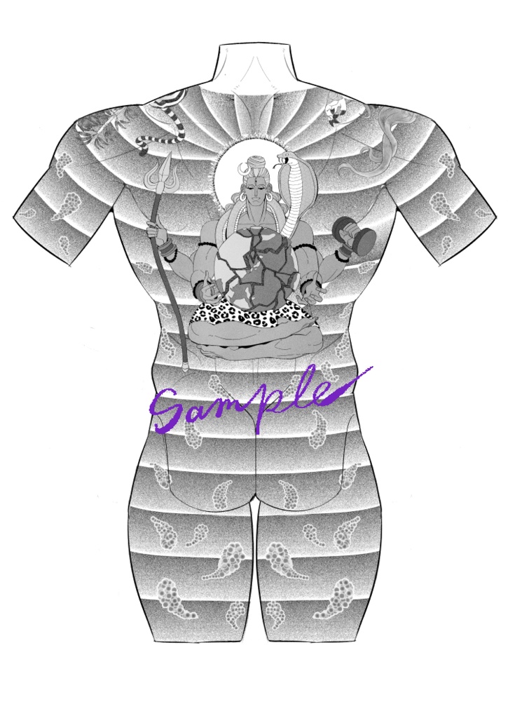 nngk同人用刺青素材(輝村極道ver.)