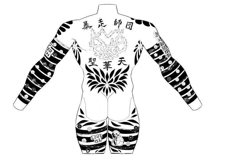 nngk同人用刺青素材(殺島飛露鬼ver.)